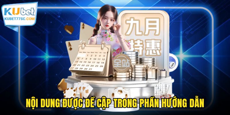 Nội dung được đề cập trong phần hướng dẫn